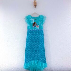 Girls’ Disney Princess Aeriel Nightgown - Aqua Size M (8)